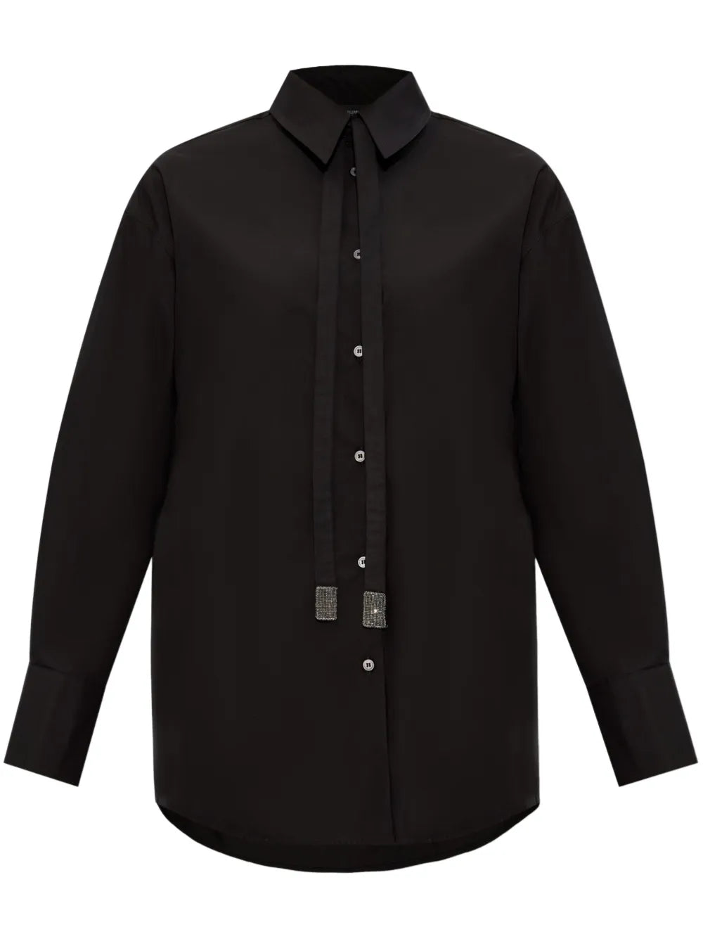 Tie-Embellished Shirt