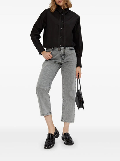 Tie-Embellished Shirt