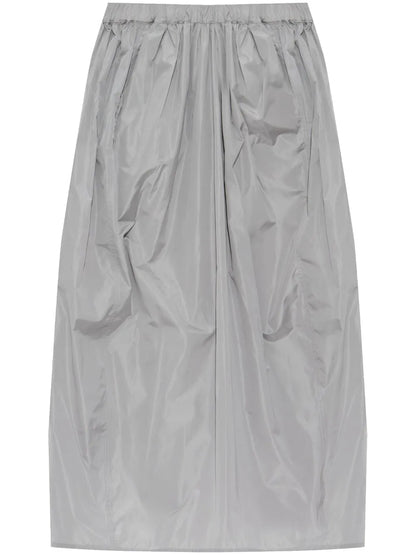 Pleat-Detailing Midi Skirt