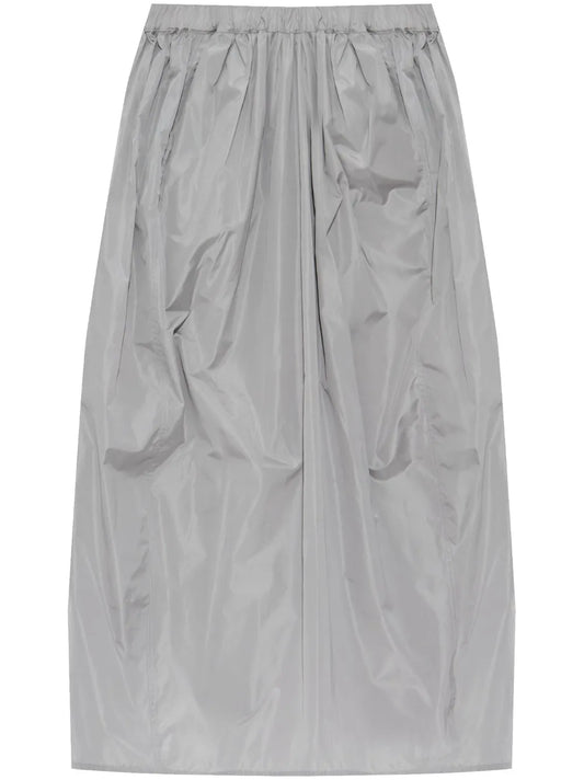 Pleat-Detailing Midi Skirt