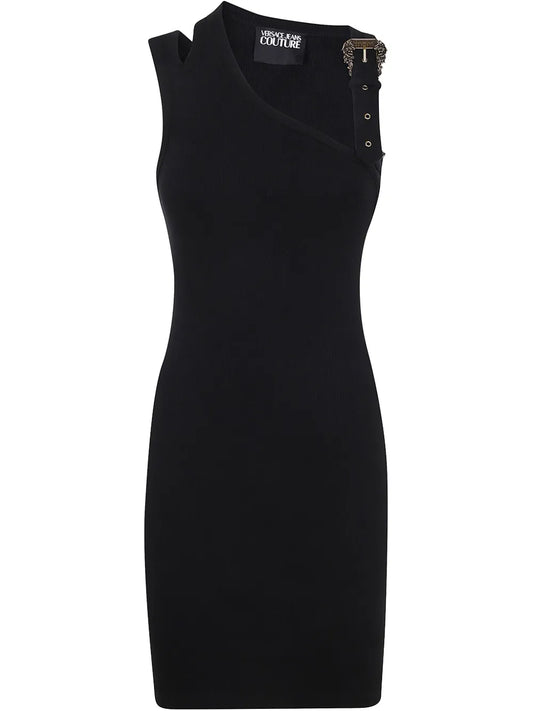 Logo-Buckle Midi Dress