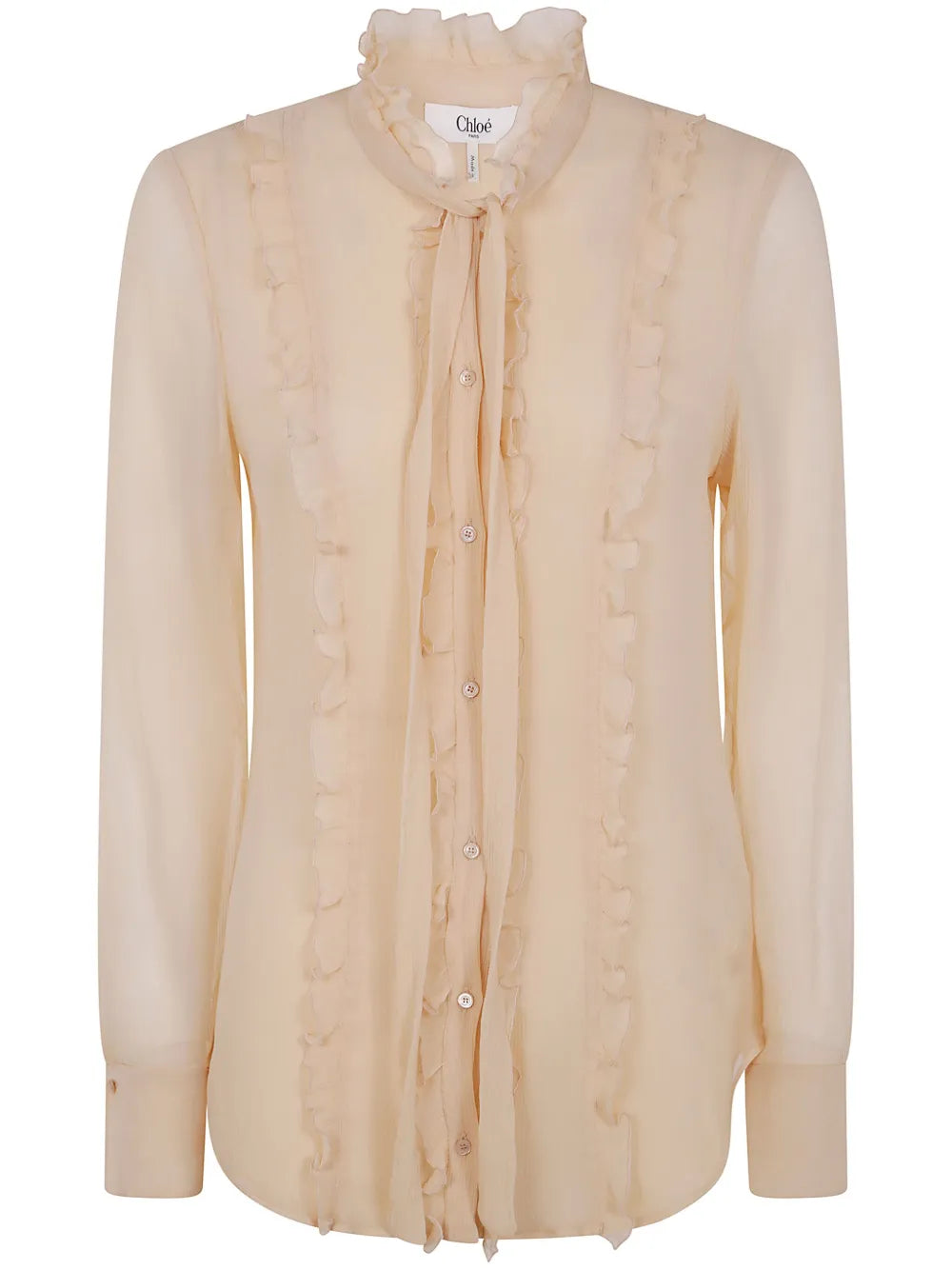 Ruffled Fitted Blouse