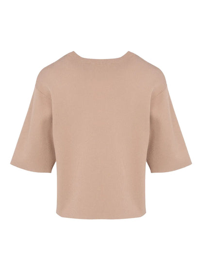 Knitted Cropped T-Shirt
