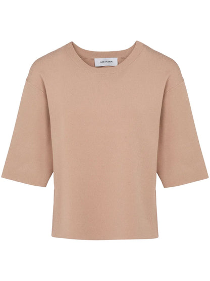 Knitted Cropped T-Shirt