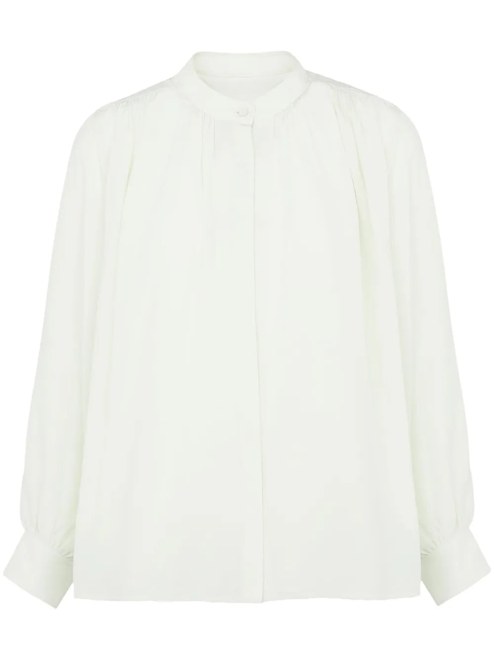 Pleated Silk Shirt