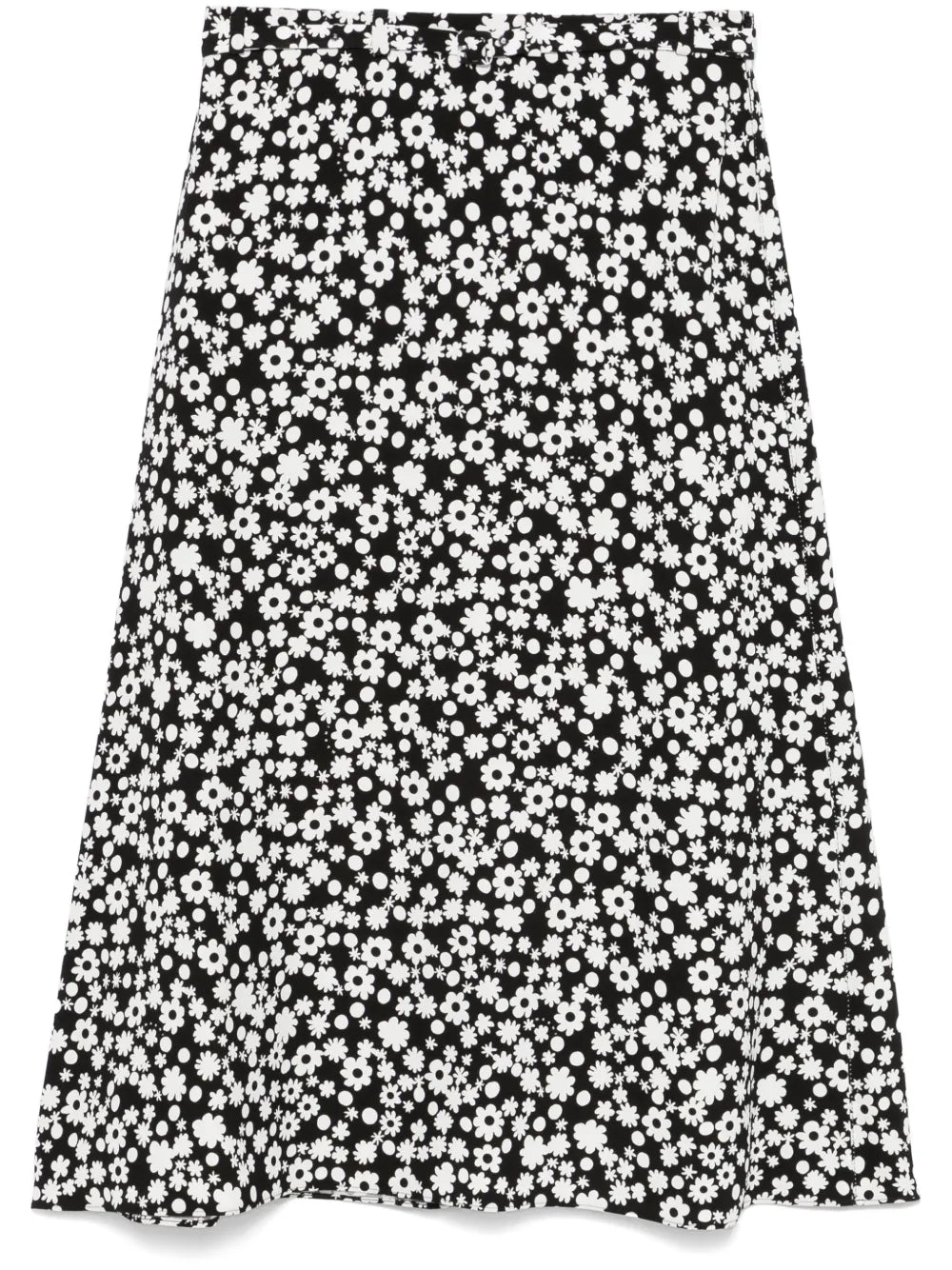 Floral-Print Midi Skirt