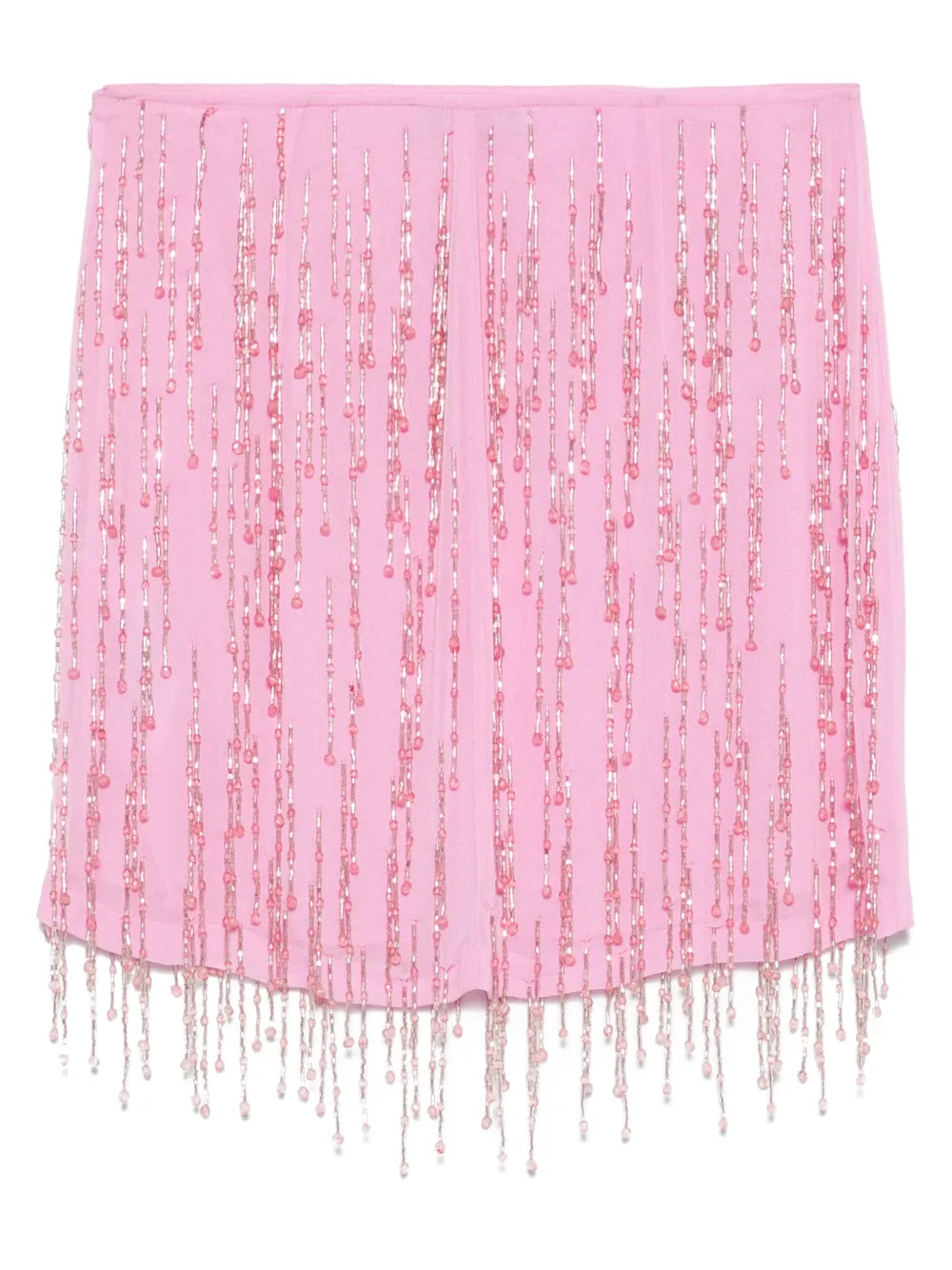 Beaded Georgette Mini Skirt