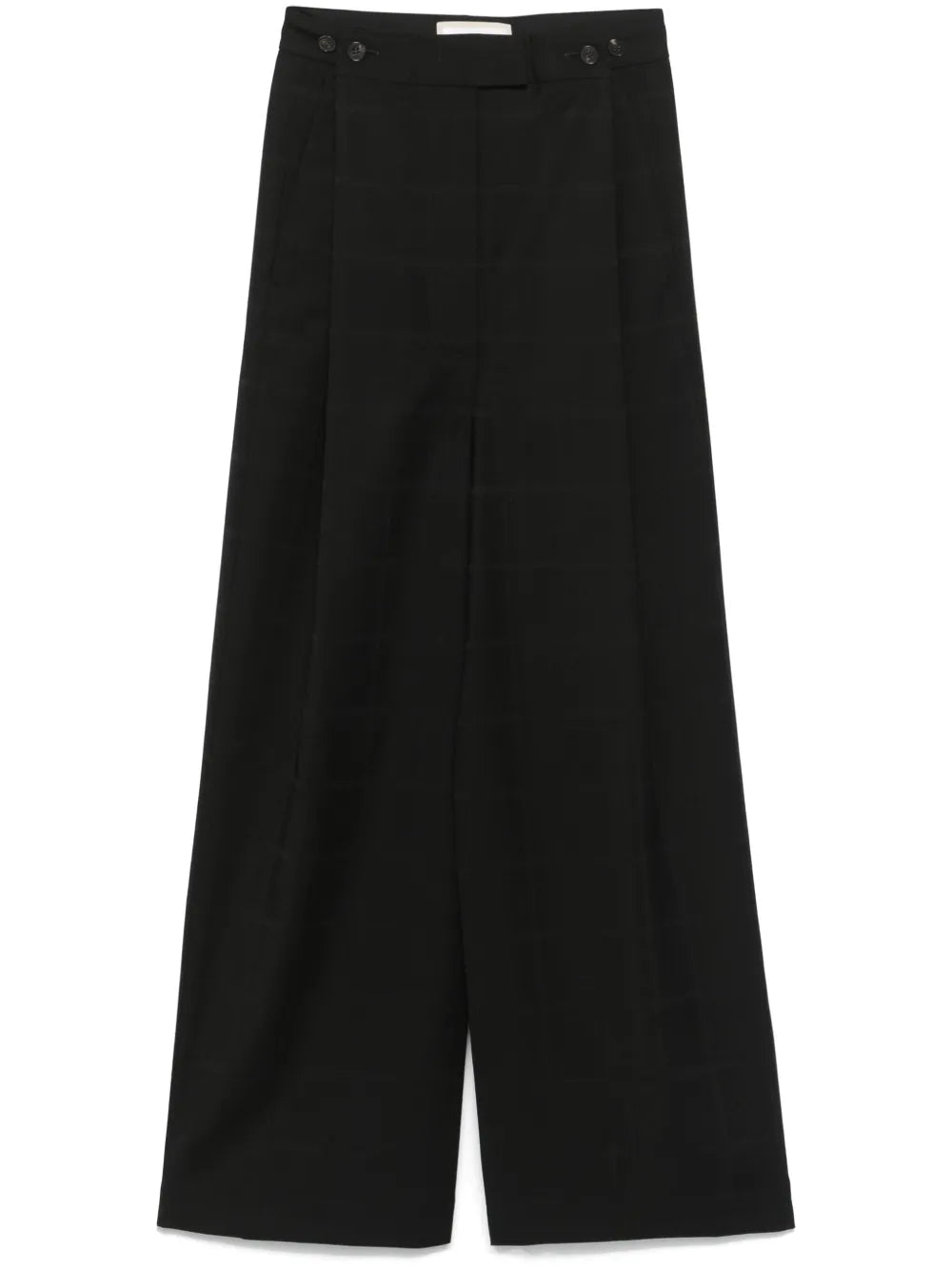 Check-Pattern Maxi Skirt