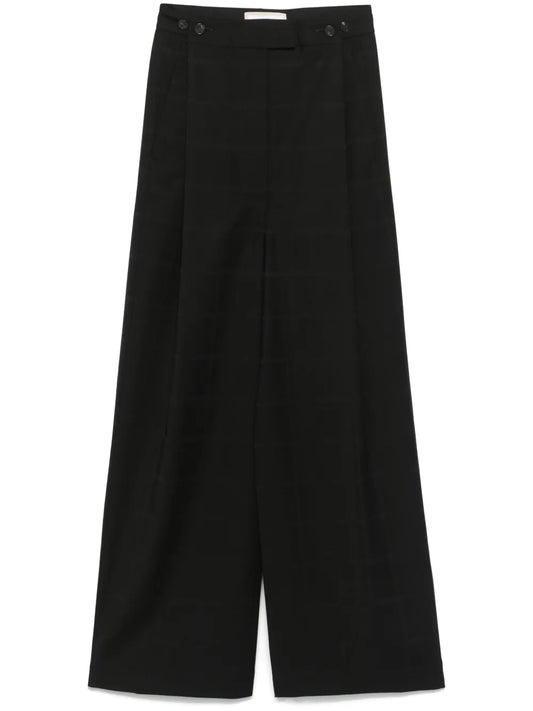 Check-Pattern Maxi Skirt