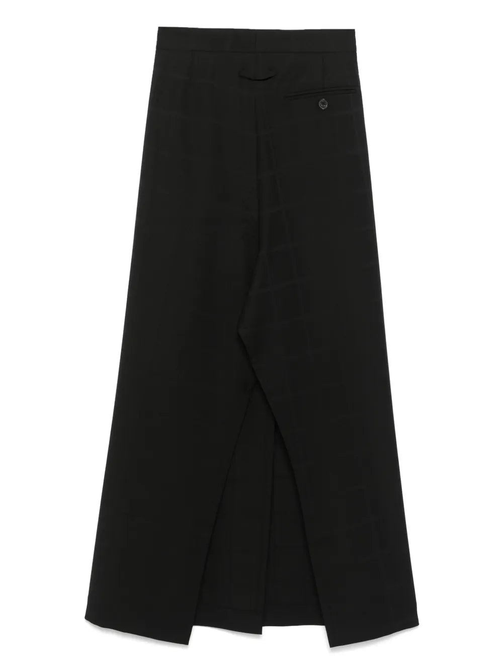 Check-Pattern Maxi Skirt