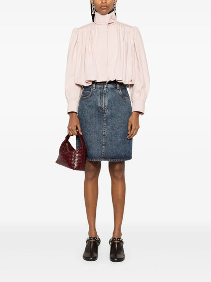 Denim Midi Skirt