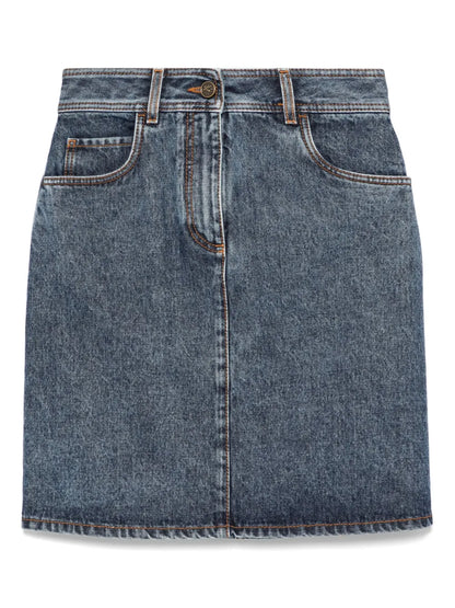 Denim Midi Skirt