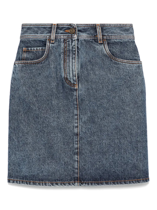 Denim Midi Skirt