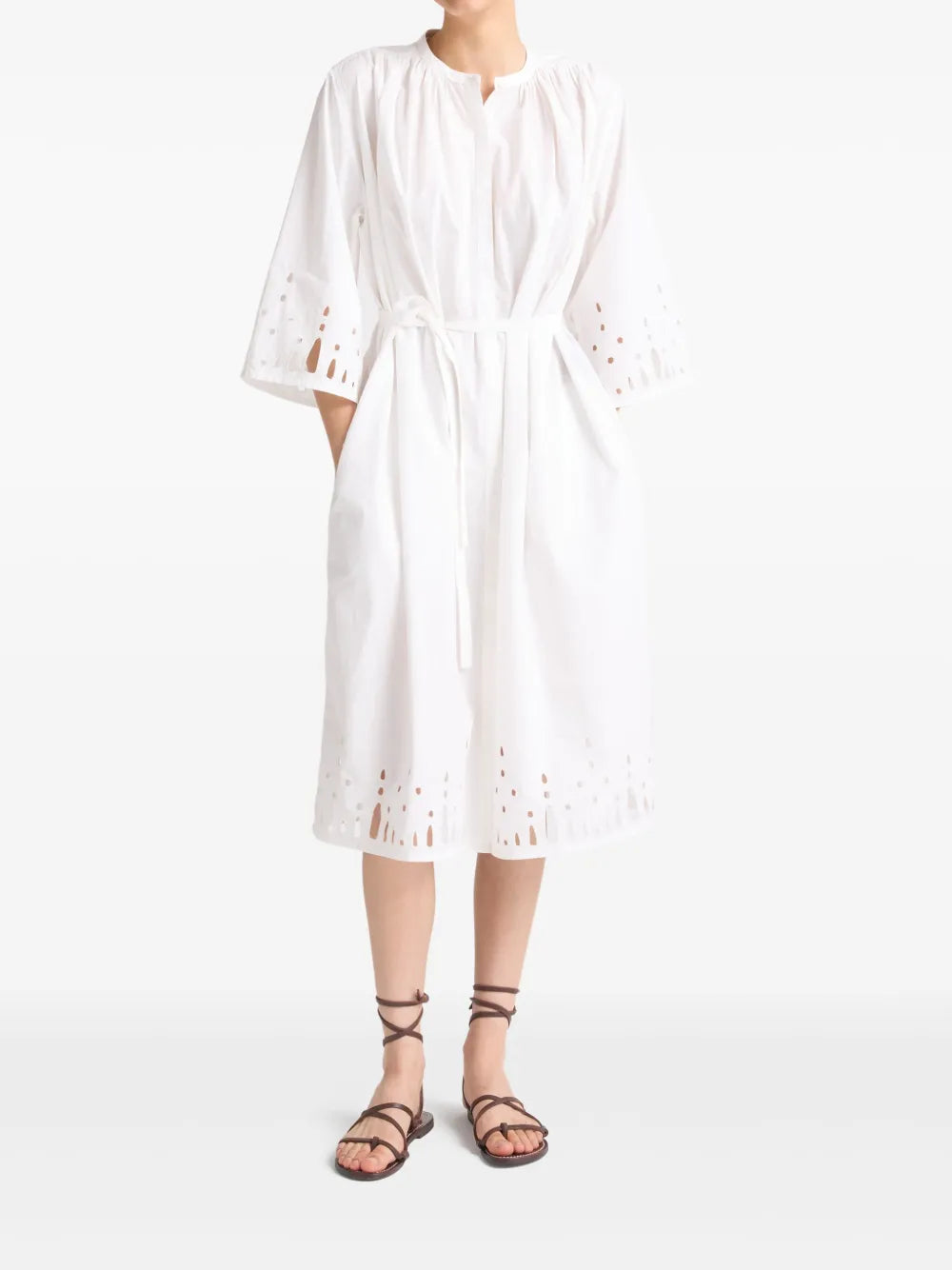 Pleated Midi Dress