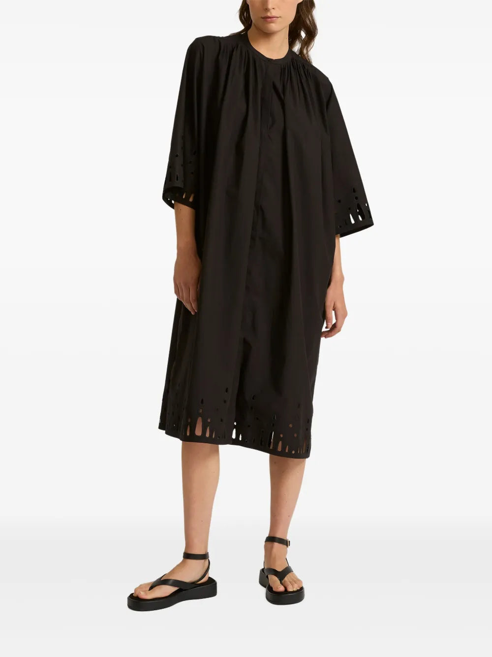Poplin Midi Dress