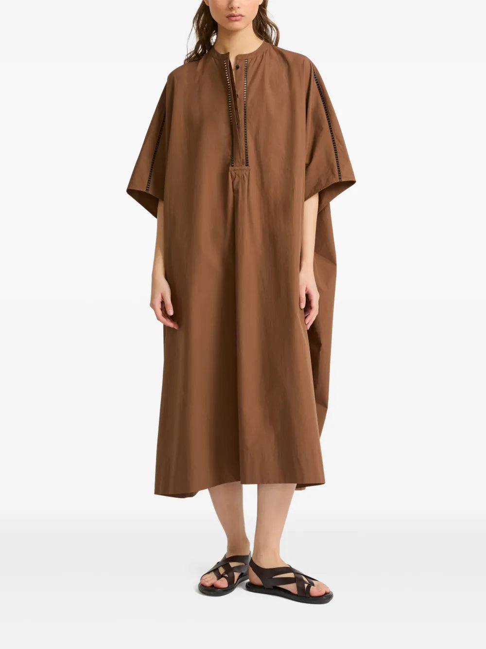 Poplin Kaftan Dress
