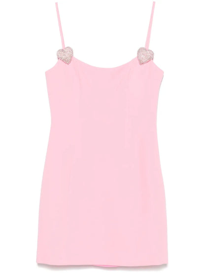 Rhinestone-Detail Mini Dress