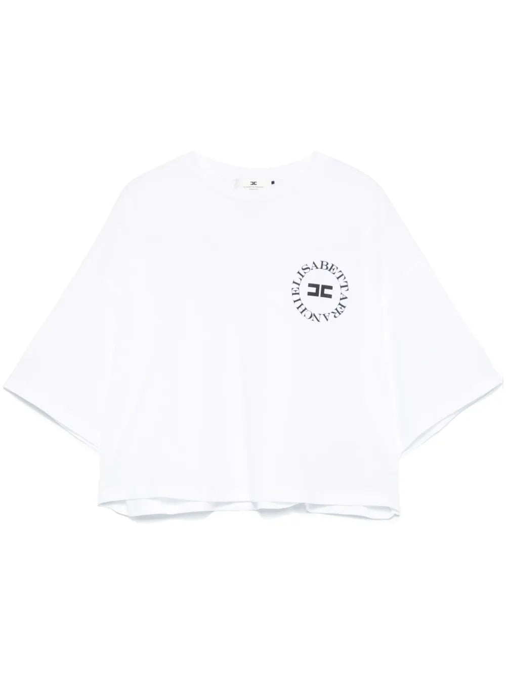 Cropped Logo-Print T-Shirt