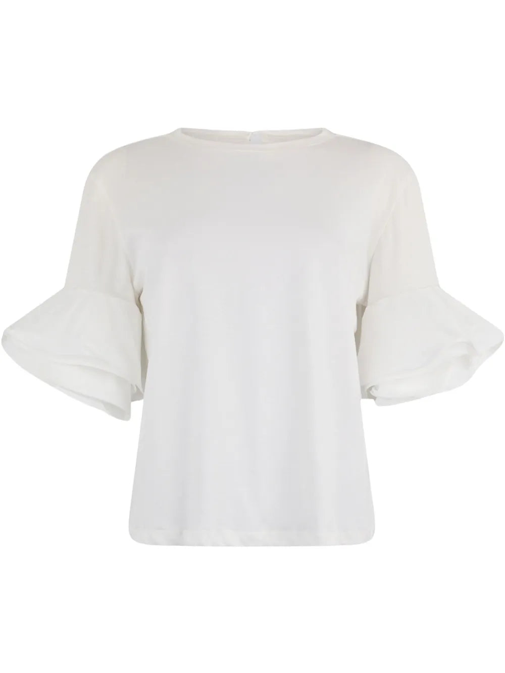 Flounce-Sleeve T-Shirt