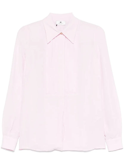 Georgette Jewelled-Button Shirt