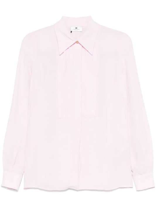 Georgette Jewelled-Button Shirt