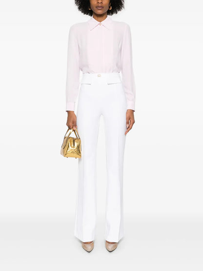 Georgette Jewelled-Button Shirt