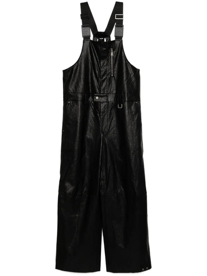 Choices Faux Leather Jumpsuit