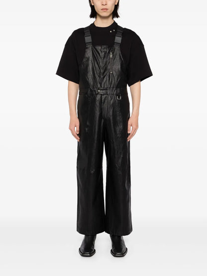 Choices Faux Leather Jumpsuit