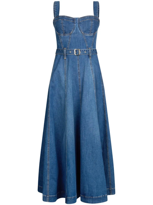 Denim Bustier Dress