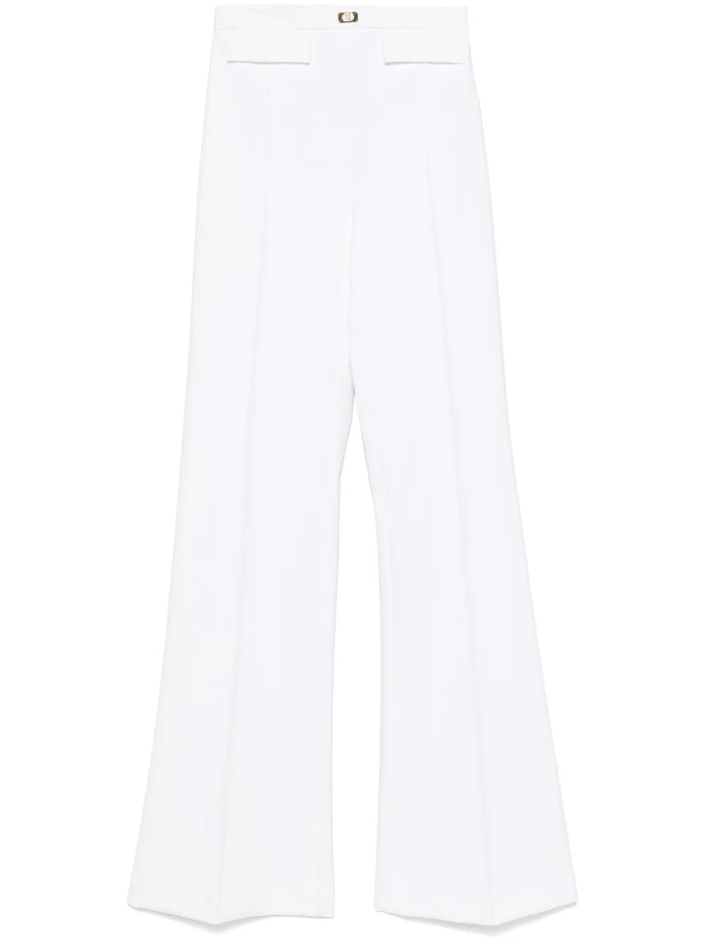 Logo-Plaque Crepe Trousers