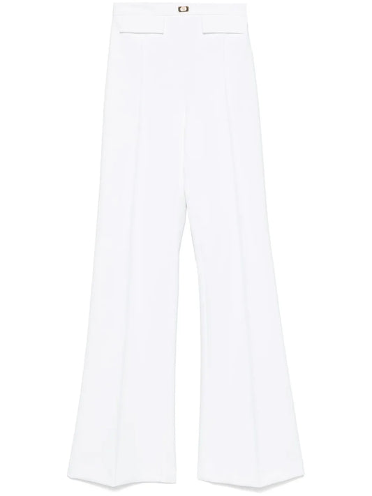 Logo-Plaque Crepe Trousers