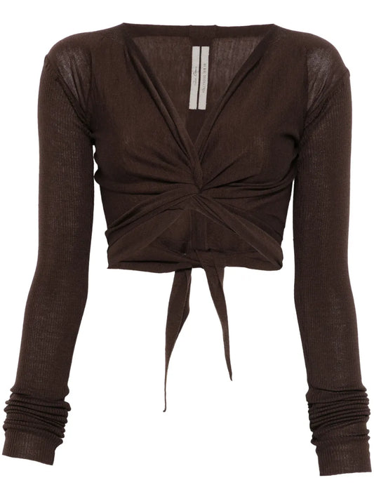 Crop Wrap Cardigan