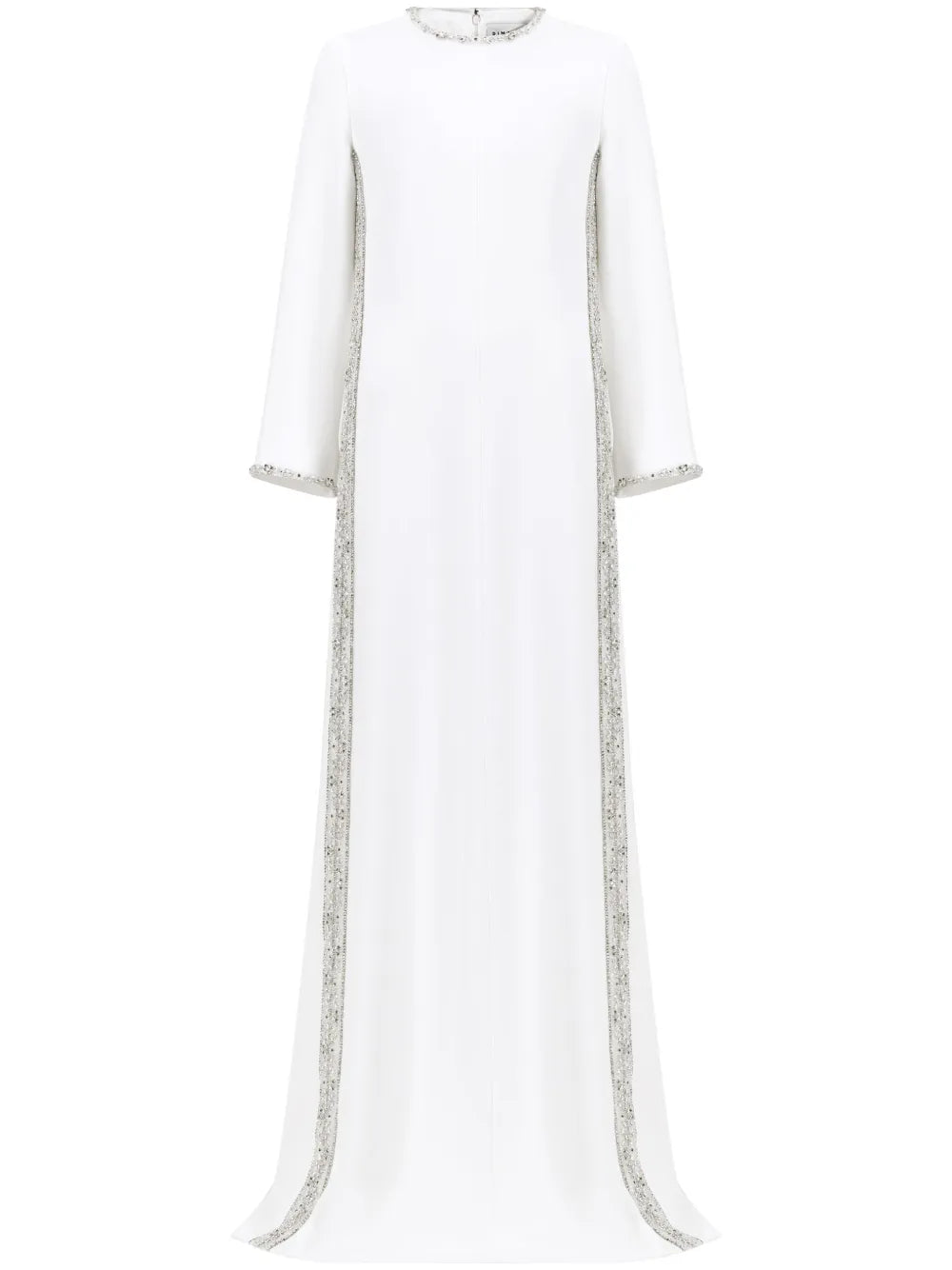 Embroidered Crepe Gown