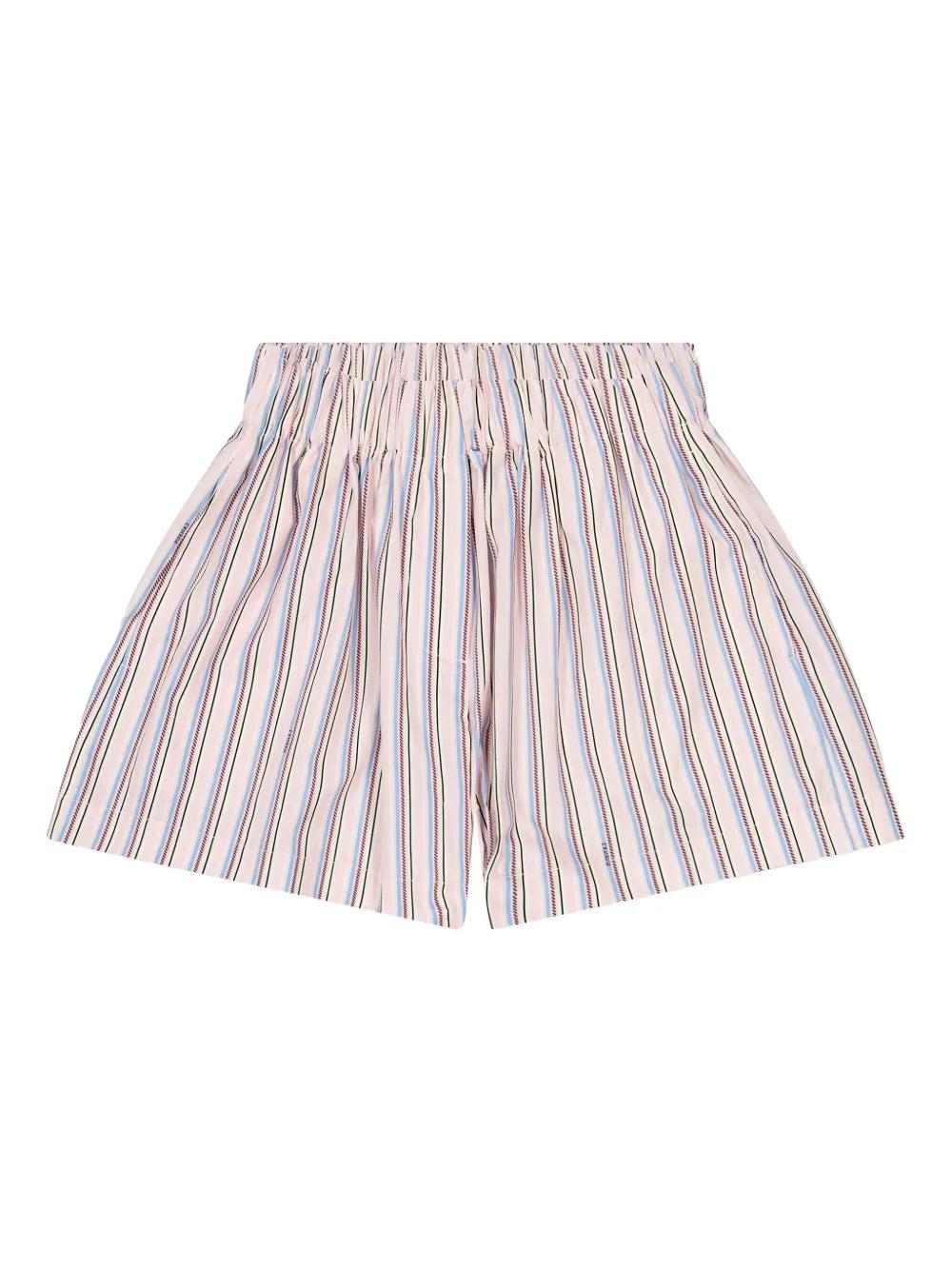 Stripped Wide-Leg Shorts