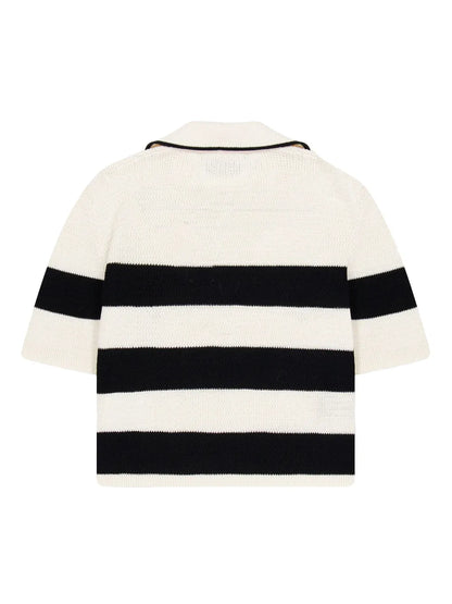 Cropped Knitted Polo
