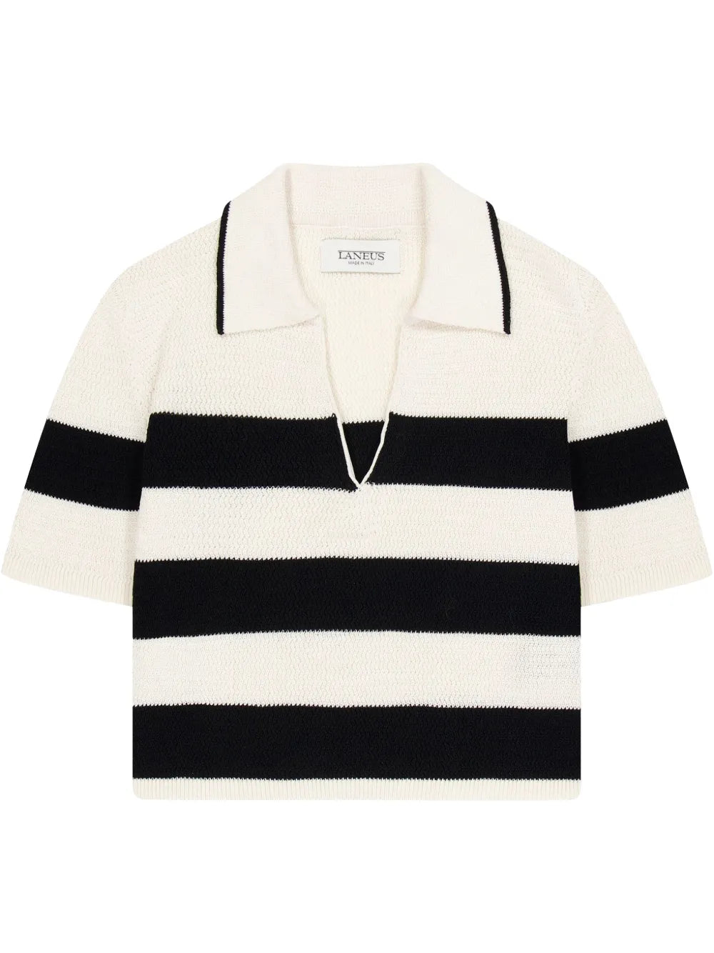 Cropped Knitted Polo