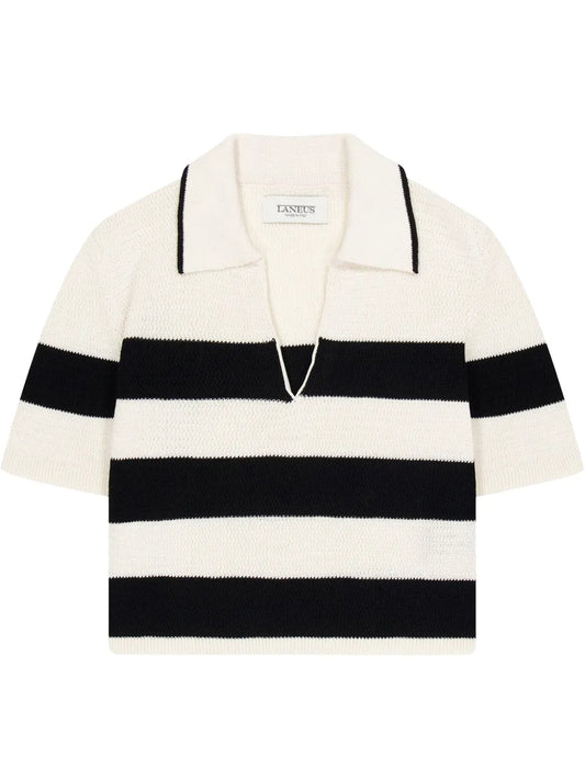 Cropped Knitted Polo