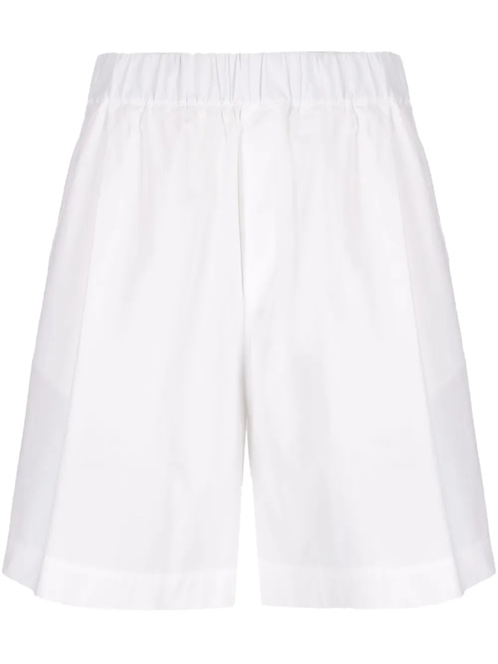 Wide-Leg Cotton Shorts