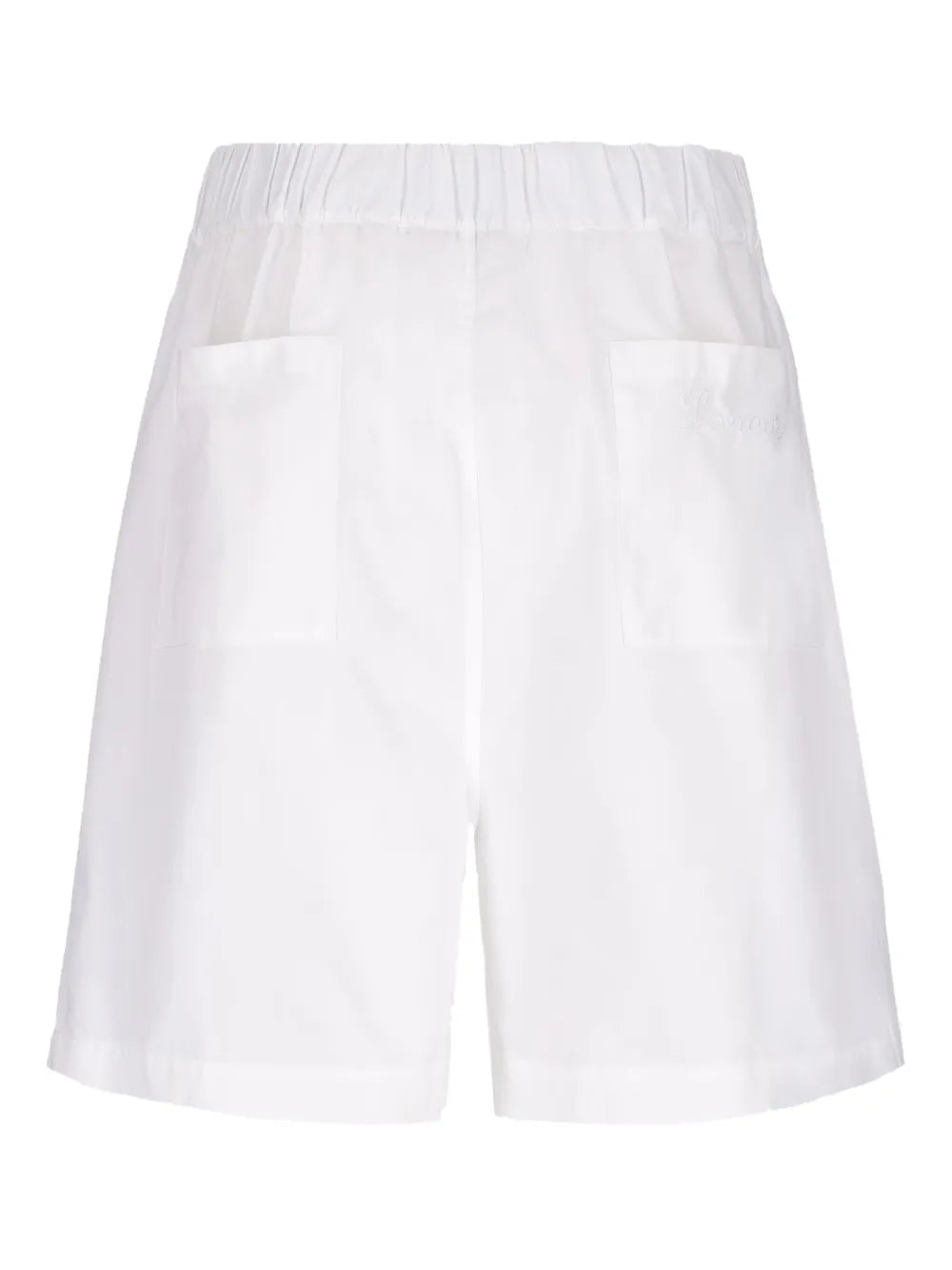 Wide-Leg Cotton Shorts