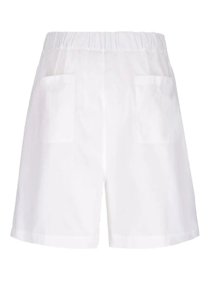 Wide-Leg Cotton Shorts