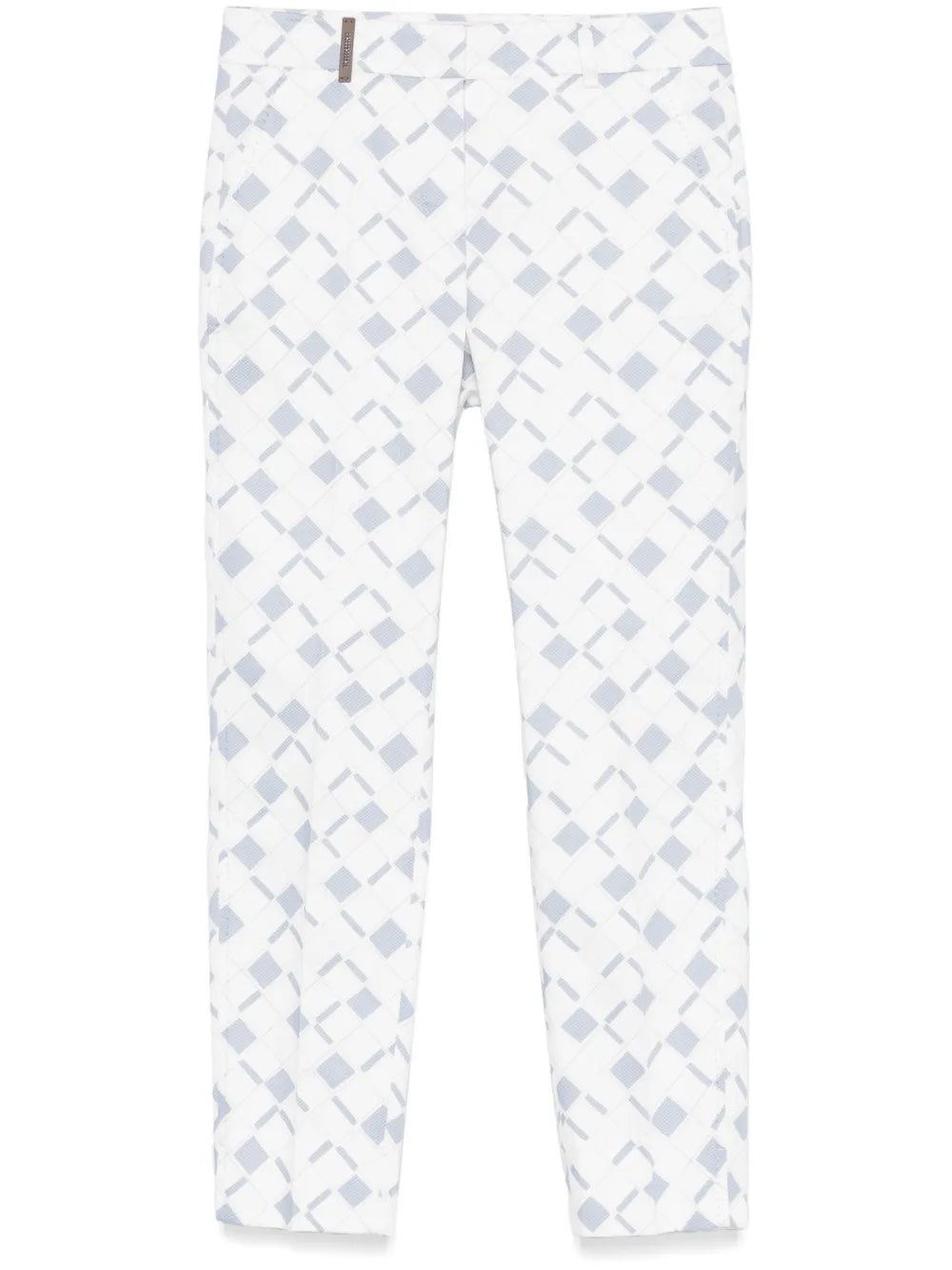 Geometric-Print Trousers