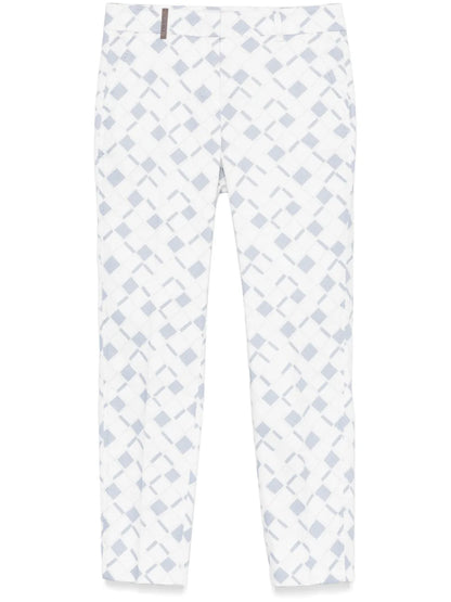 Geometric-Print Trousers