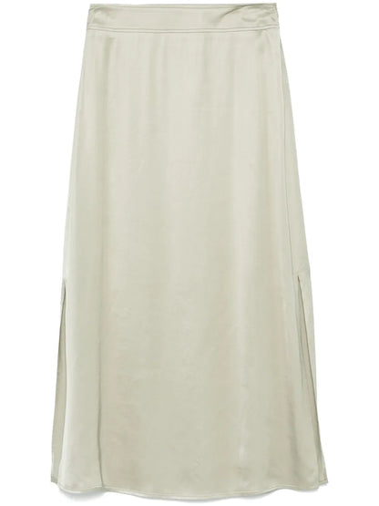 Satin Midi Skirt