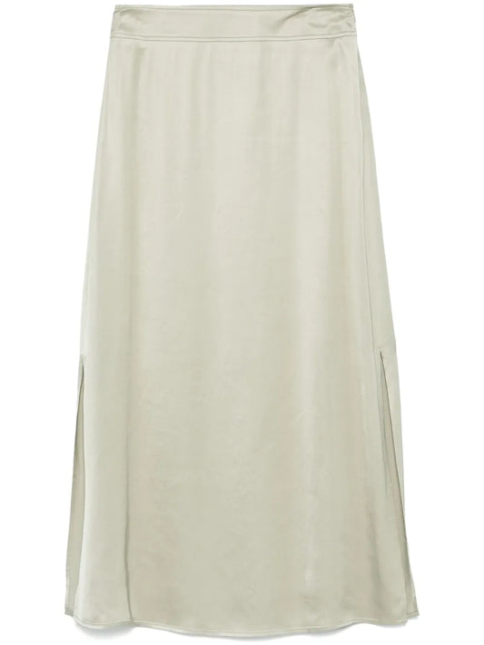 Satin Midi Skirt