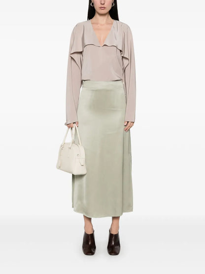 Satin Midi Skirt