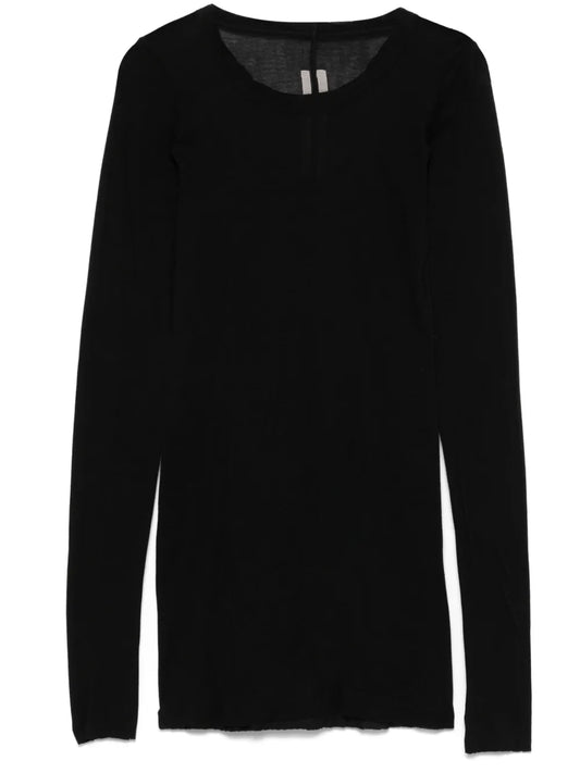 Fine-Ribbed Long-Sleeve T-Shirt