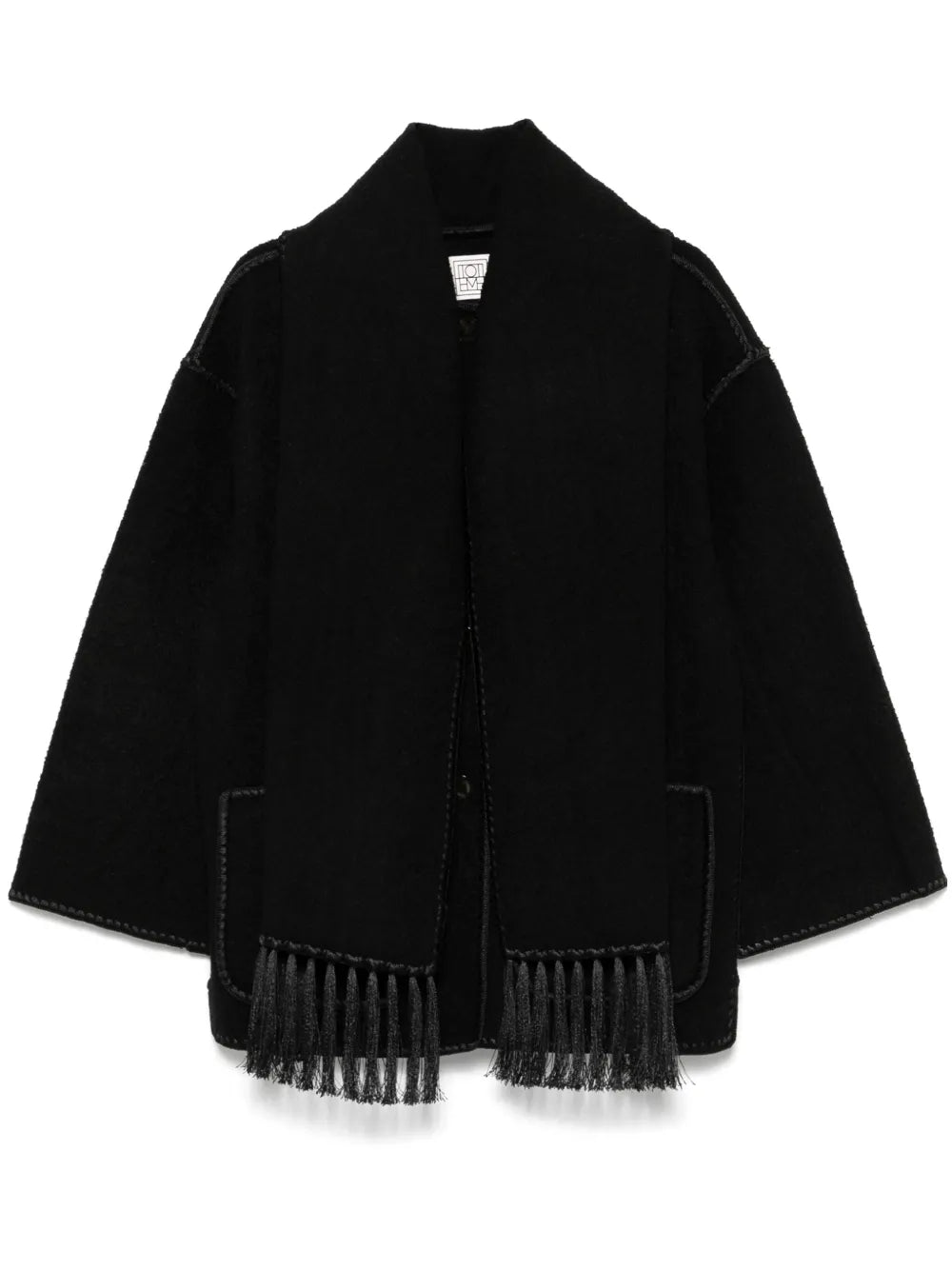 Scarf-Detail Coat
