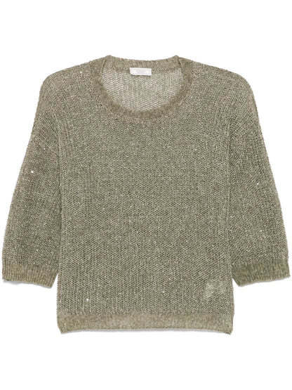 Sequin-Embellished Sweater