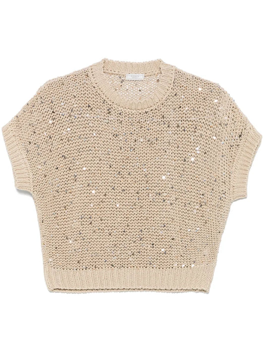 Sequin-Embellished T-Shirt