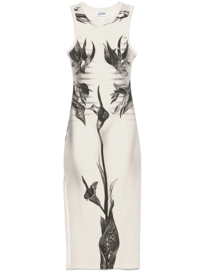 Floral-Print Midi Dress